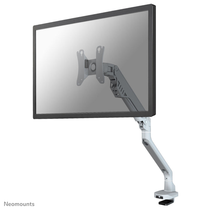 Neomounts FPMA-D750 argent est un support de bureau avec vérin à gaz pour écrans plats jusqu'à 32 pouces (81 cm).