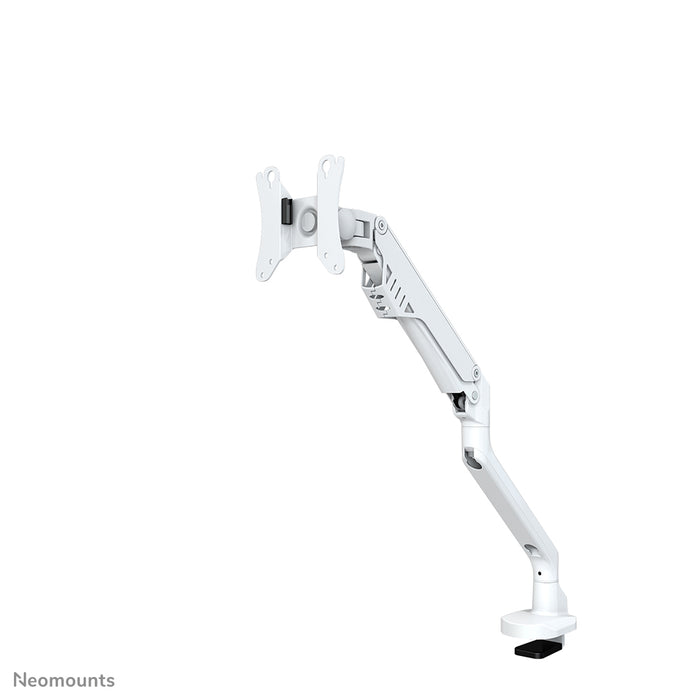 Neomounts FPMA-D750 blanc est un support de bureau avec vérin à gaz pour écrans plats jusqu'à 32 pouces (81 cm).