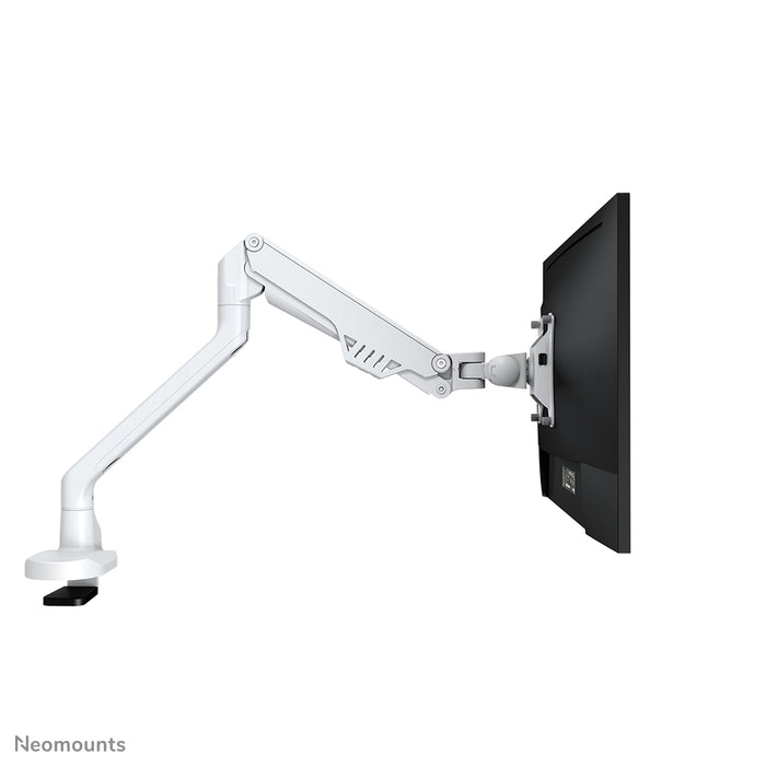 Neomounts FPMA-D750 blanc est un support de bureau avec vérin à gaz pour écrans plats jusqu'à 32 pouces (81 cm).