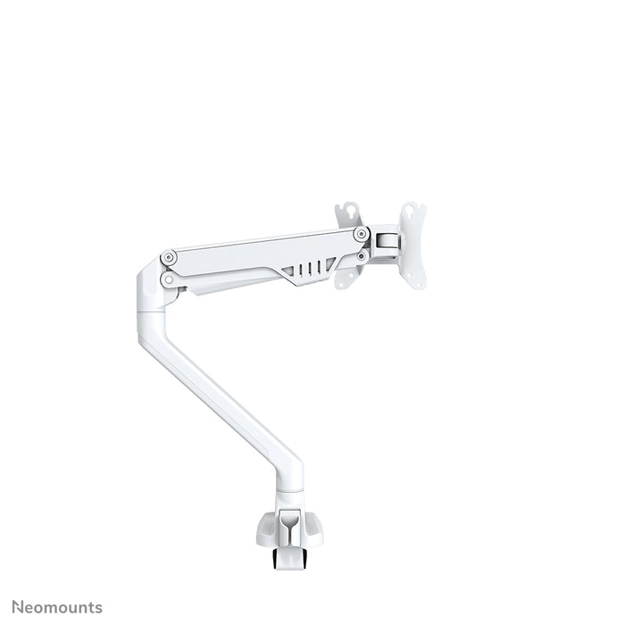 Neomounts FPMA-D750 blanc est un support de bureau avec vérin à gaz pour écrans plats jusqu'à 32 pouces (81 cm).