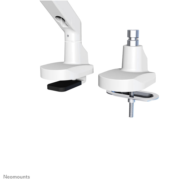 Neomounts FPMA-D750 blanc est un support de bureau avec vérin à gaz pour écrans plats jusqu'à 32 pouces (81 cm).