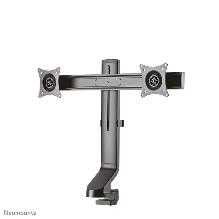 Neomounts FPMA-D860D noir est un support de bureau pour deux écrans plats jusqu'à 27 pouces (69 cm).