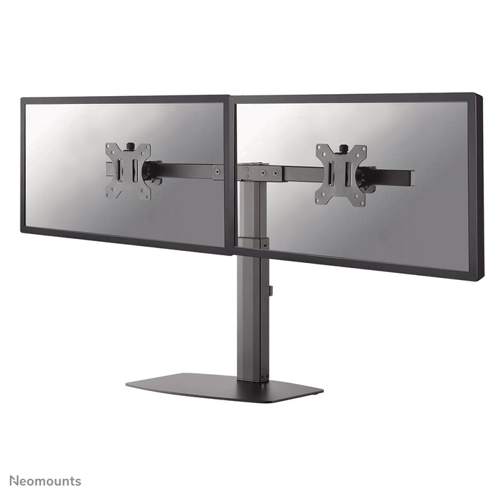 Neomounts FPMA-D865D noir est un support de bureau pour deux écrans plats jusqu'à 27 pouces (69 cm).