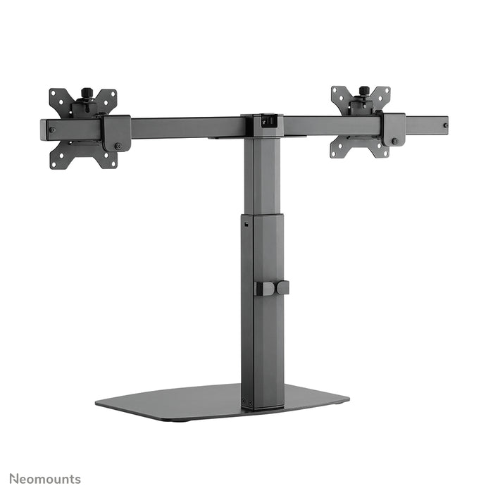 Neomounts FPMA-D865D noir est un support de bureau pour deux écrans plats jusqu'à 27 pouces (69 cm).