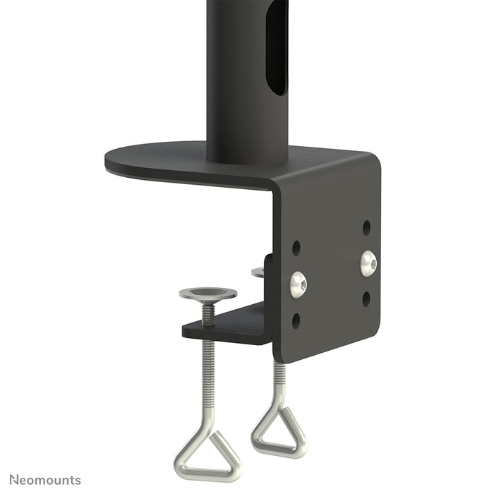 Neomounts FPMA-D960 zwartPLUS est un support de bureau avec 3 points de rotation pour écrans incurvés jusqu'à 49 pouces (124 cm).