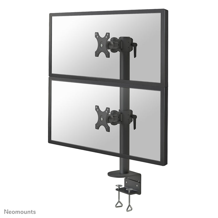 Neomounts FPMA-D960DV zwartPLUS est un support de bureau pour deux écrans incurvés jusqu'à 49 pouces (124 cm) - Noir