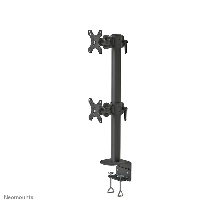 Neomounts FPMA-D960DV zwartPLUS est un support de bureau pour deux écrans incurvés jusqu'à 49 pouces (124 cm) - Noir