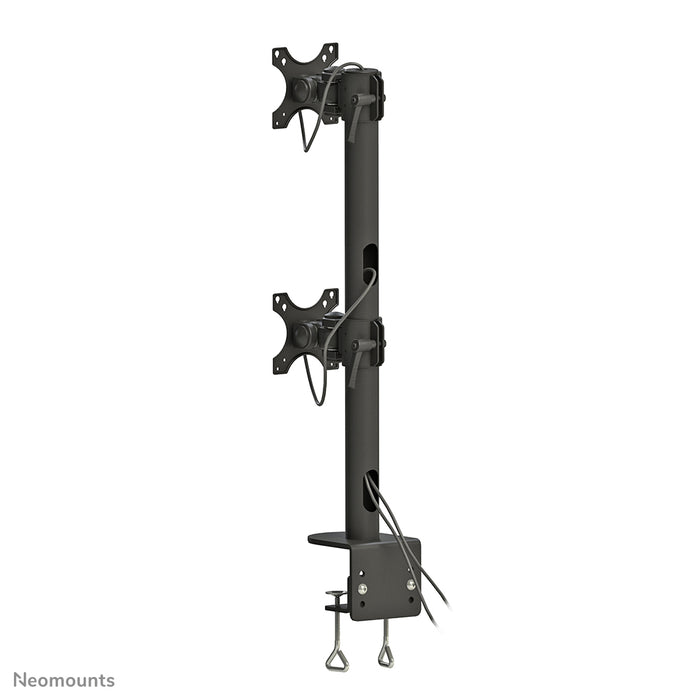 Neomounts FPMA-D960DV zwartPLUS est un support de bureau pour deux écrans incurvés jusqu'à 49 pouces (124 cm) - Noir