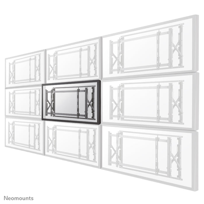 Neomounts LED-VW1750 noir est un support mural plat pour mur vidéo pour écrans jusqu'à 55 pouces (140 cm).