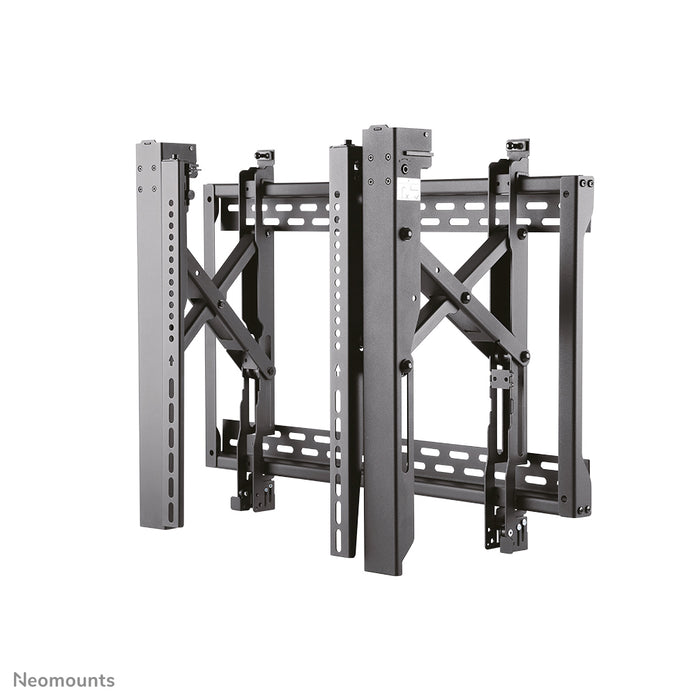 Neomounts LED-VW2500 zwart1 est un support mural plat pour mur vidéo pour écrans jusqu'à 75 pouces (191 cm), pour montage horizontal et vertical - Noir