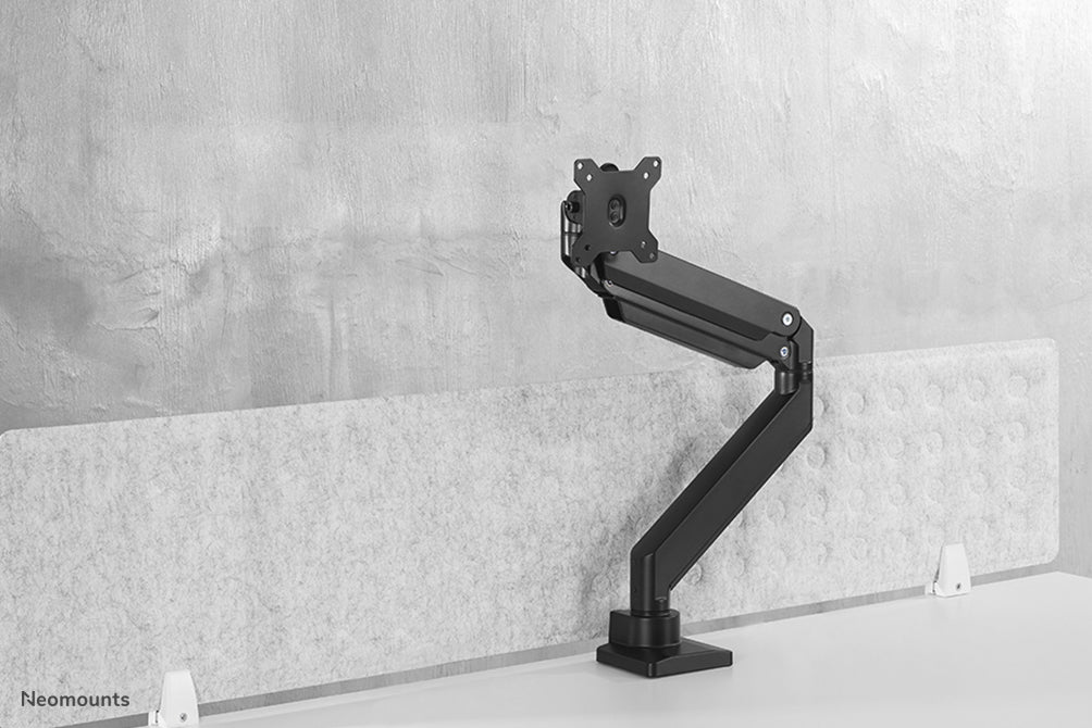 Neomounts NM-D775 zwartPLUS est un support de bureau à gaz pour moniteurs incurvés jusqu'à 49 pouces (124 cm) - Noir