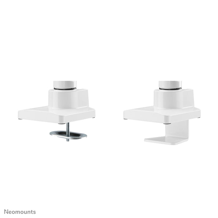 Neomounts NM-D775 blanc est un support de bureau à vérin à gaz pour écrans plats jusqu'à 32 pouces (81 cm) - Blanc