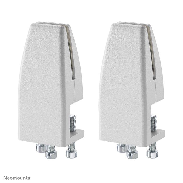 Set de pinces de bureau Neomounts 8-25 mm - Blanc