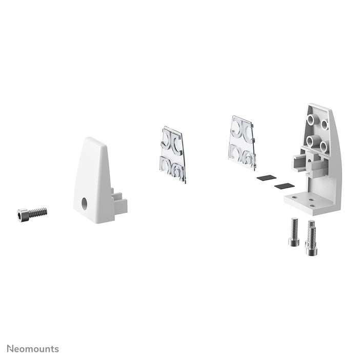 Set de pinces de bureau Neomounts 8-25 mm - Blanc