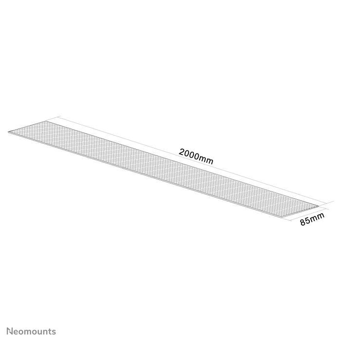 Neomounts NS-CS200 blanc est une gaine de câble flexible (Longueur : 200 cm, Largeur 8,5 cm) - Blanc