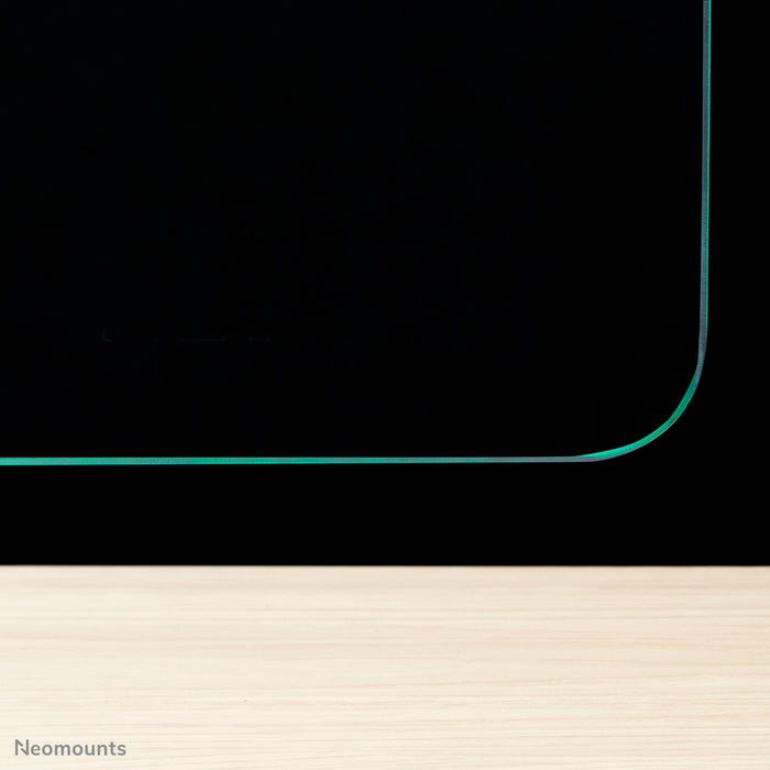 Neomounts NS-GLSPROTECT140 est un écran en verre durable de 138 cm offrant une protection contre la distance sur le lieu de travail - Verre trempé, transparent, 100 % recyclable