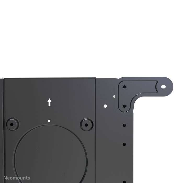 Neomounts NS-M1250 noir est un meuble mobile pour écrans plats jusqu'à 70 pouces (178 cm). Incl. plateau pour ordinateur portable - Noir