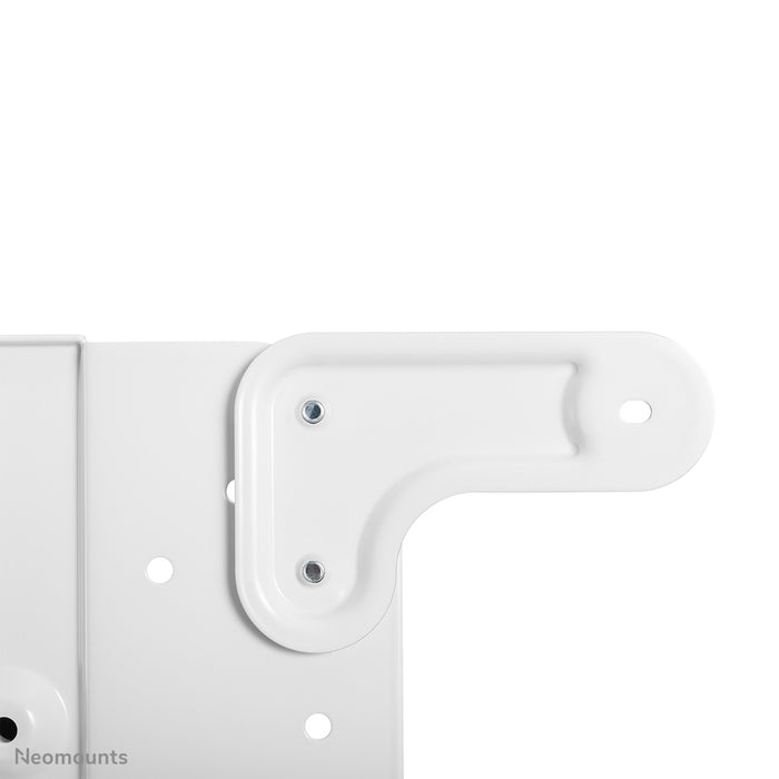 Neomounts NS-M1250 blanc est un meuble mobile pour écrans plats jusqu'à 70 pouces (178 cm). Incl. plateau pour ordinateur portable - Blanc