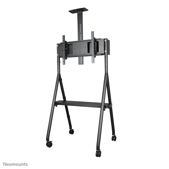Neomounts NS-M1500black est un meuble mobile pour écrans plats jusqu'à 65 pouces (165 cm). Incl. plateau pour ordinateur portable - Noir