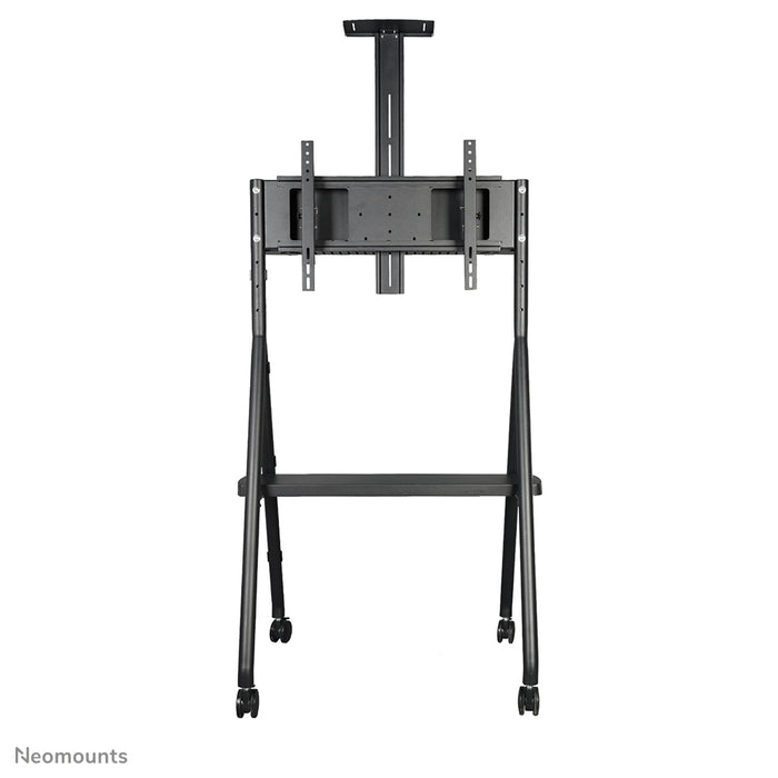 Neomounts NS-M1500black est un meuble mobile pour écrans plats jusqu'à 65 pouces (165 cm). Incl. plateau pour ordinateur portable - Noir
