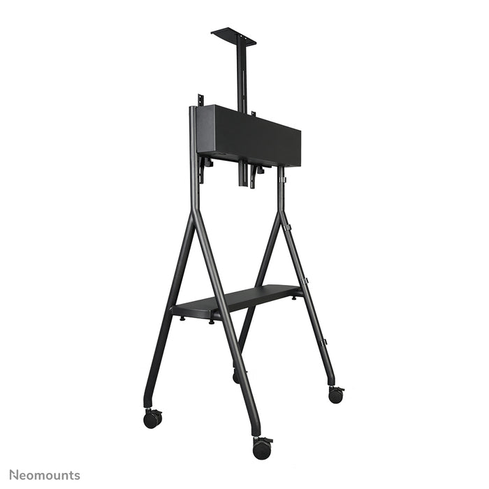 Neomounts NS-M1500black est un meuble mobile pour écrans plats jusqu'à 65 pouces (165 cm). Incl. plateau pour ordinateur portable - Noir