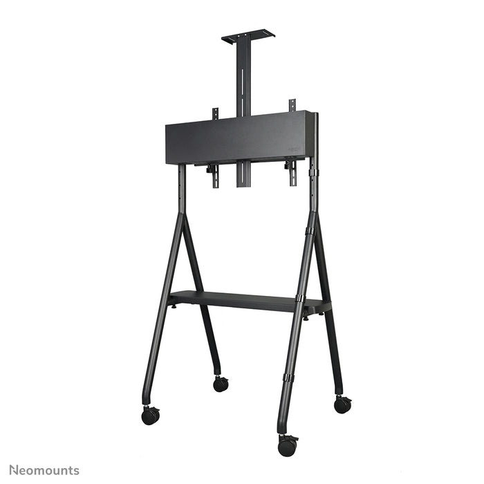 Neomounts NS-M1500black est un meuble mobile pour écrans plats jusqu'à 65 pouces (165 cm). Incl. plateau pour ordinateur portable - Noir