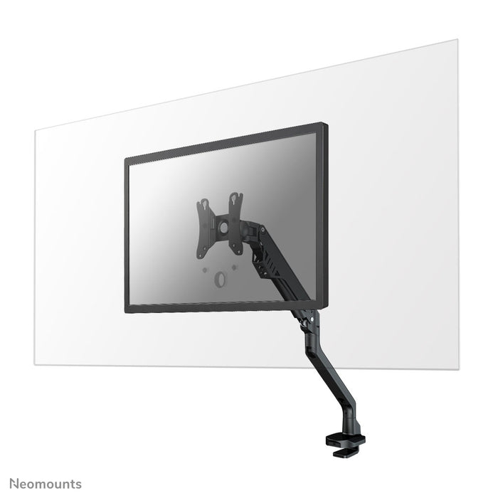 Neomounts NS-PLXPROTECT1 est un écran transparent pour 1 écran plat et offre une protection de distance sur le lieu de travail - Acrylique transparent, 100 % recyclable | PLXPROTECT est enregistré en tant que brevet de design de l'UE |