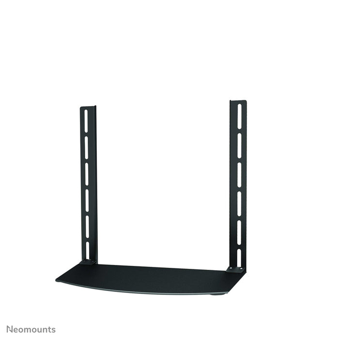 Support AV Neomounts, modèle NS-SHELF100, idéal pour le placement d'équipements AV sous des supports d'écran plat.