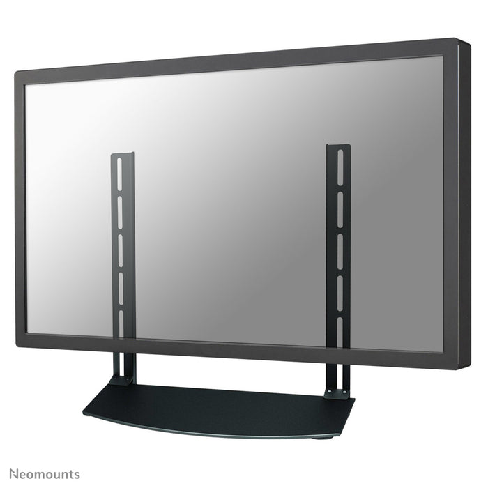 Support AV Neomounts, modèle NS-SHELF100, idéal pour le placement d'équipements AV sous des supports d'écran plat.