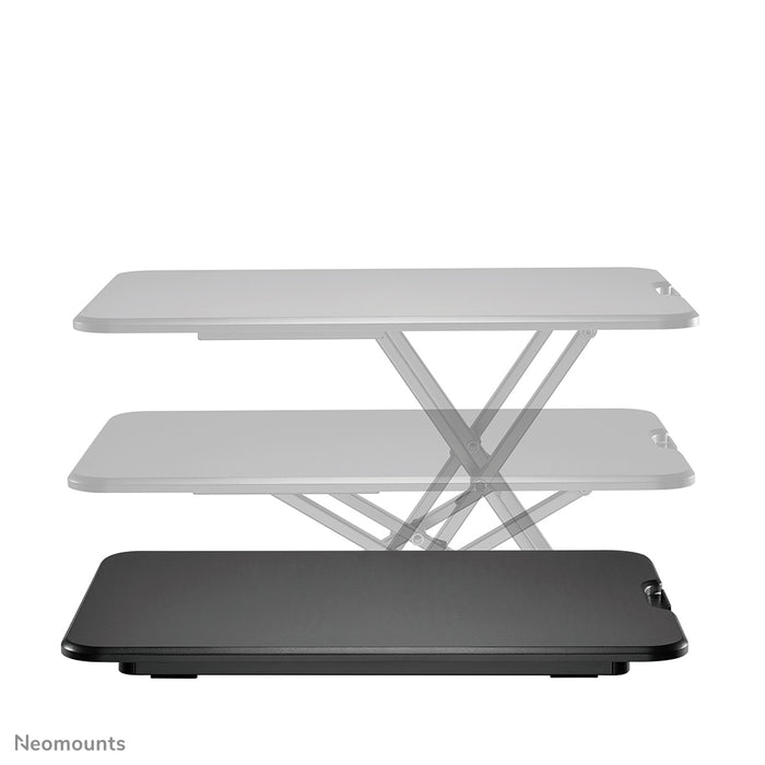 poste de travail assis-debout ultra plat - Noir