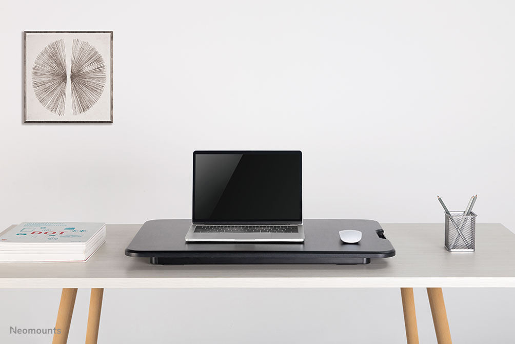 poste de travail assis-debout ultra plat - Noir