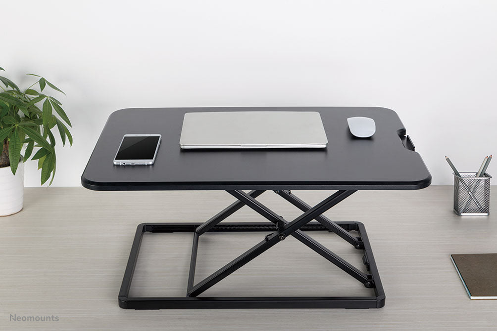 poste de travail assis-debout ultra plat - Noir