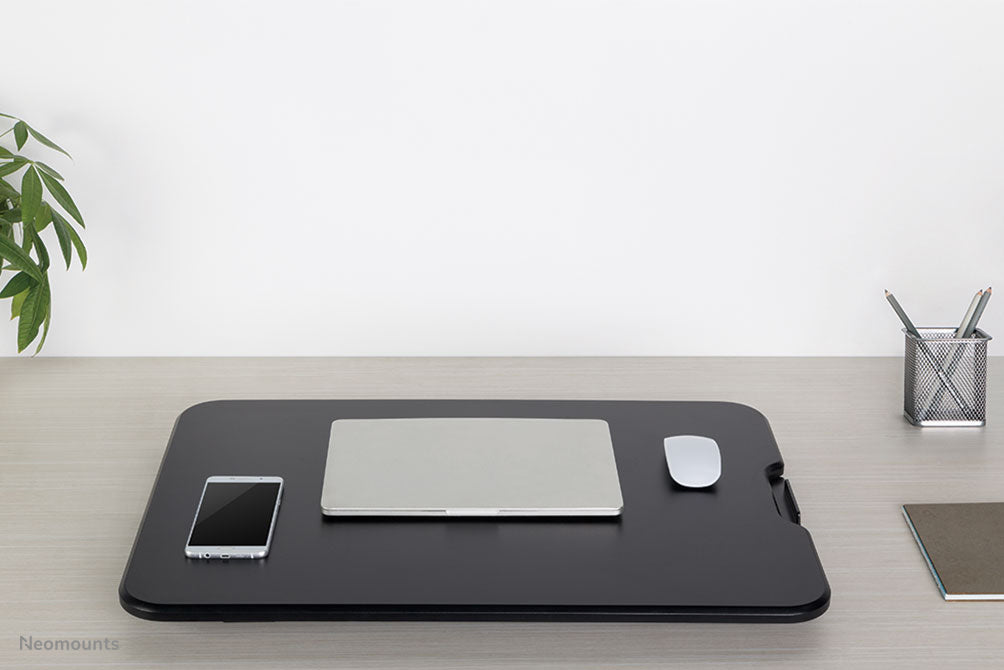 poste de travail assis-debout ultra plat - Noir