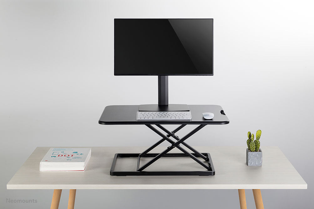 poste de travail assis-debout ultra plat - Noir