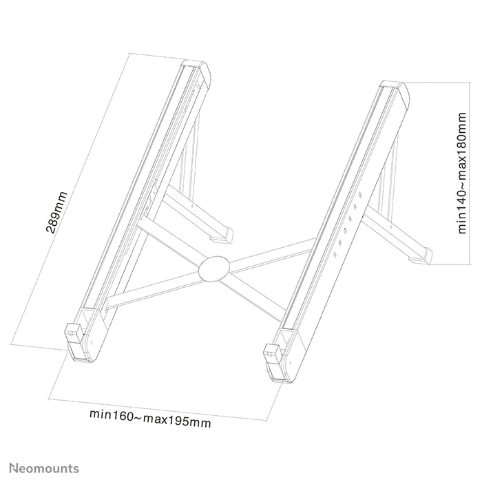 Support pliable pour ordinateur portable Neomounts - Argenté