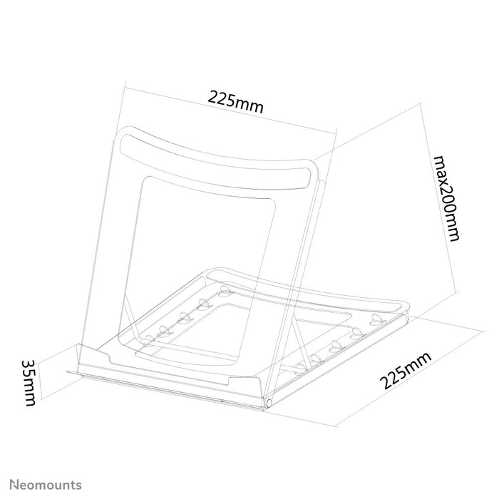 Neomounts NSLS075 noir est un support de bureau pour ordinateur portable - Noir