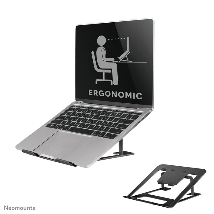 Neomounts NSLS085 support d'ordinateur portable pliable noir pour ordinateurs portables jusqu'à 17 pouces - Noir