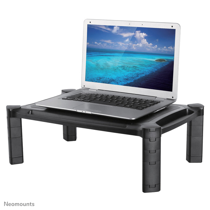Neomounts NSMONITOR20 est un support surélevé pour un moniteur ou un ordinateur portable.