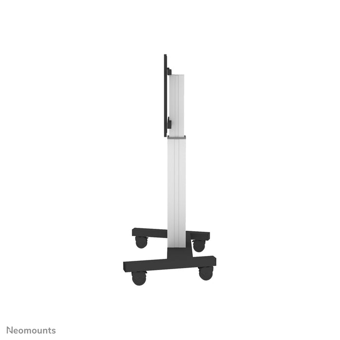 Neomounts PLASMA-M2250 argent est un chariot électrique réglable en hauteur pour écrans plats jusqu'à 100 pouces.