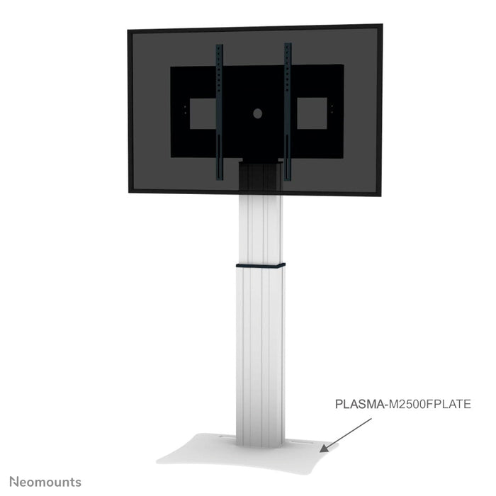 Neomounts PLASMA-M2500FPLATE est une plaque de sol pour la série 2250 et 2500 de chariots et supports au sol réglables en hauteur électriquement.