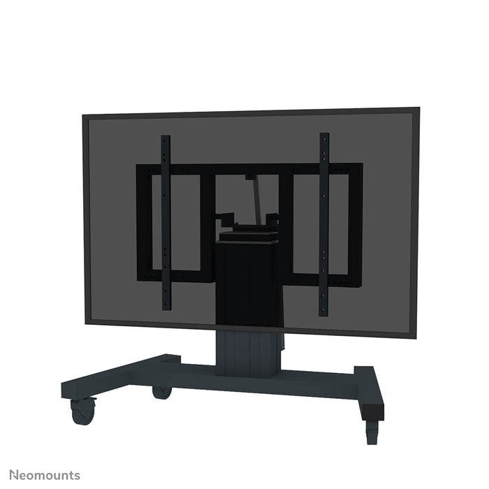 Neomounts PLASMA-M2550T noir est un chariot électrique réglable en hauteur et inclinable pour écrans plats jusqu'à 100 pouces (254 cm).