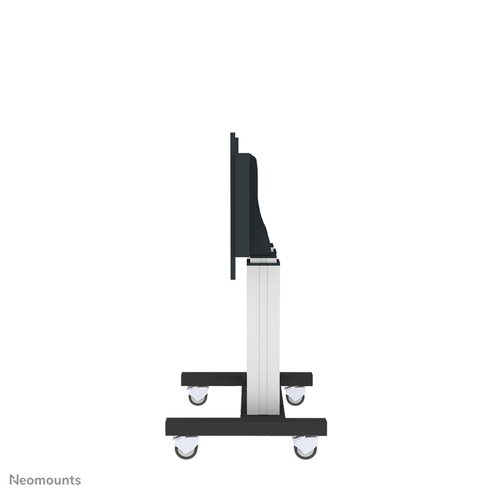 Neomounts PLASMA-M2600 argent est un chariot électrique réglable en hauteur pour écrans plats jusqu'à 120 pouces (305 cm).