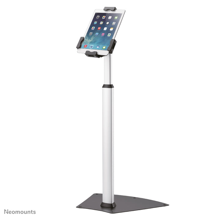 Support de sol antivol pour tablette Neomounts TABLET-S200 argent pour la plupart des tablettes de 7,9 pouces à 10,5 pouces, verrouillable - Argent