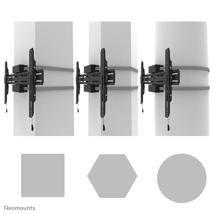 Neomounts WL30S-910BL16 support de pilier plat pour écrans de 40 à 75 pouces - Noir