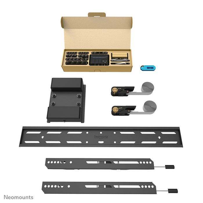 Neomounts WL30S-910BL16 support de pilier plat pour écrans de 40 à 75 pouces - Noir