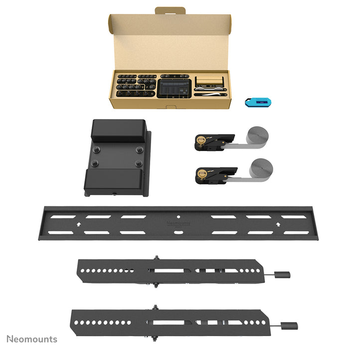Support de pilier inclinable Neomounts WL35S-910BL16 pour écrans de 40 à 75 pouces - Noir