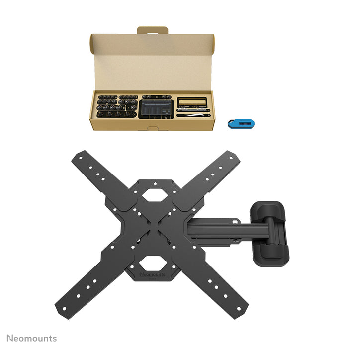 Neomounts WL40S-840BL14 support mural articulé complet pour écrans de 32 à 65 pouces - Noir