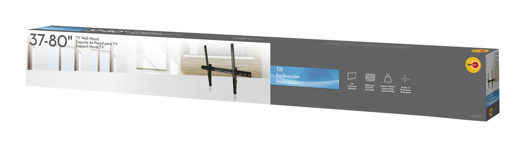 Support TV plat pour écrans de 37 à 80"
