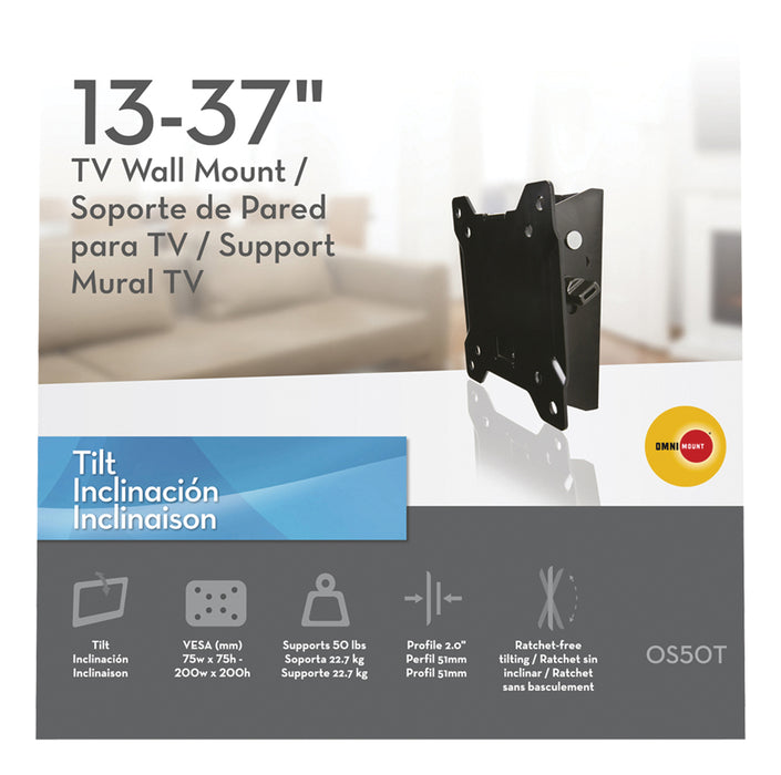 Support mural TV inclinable simple