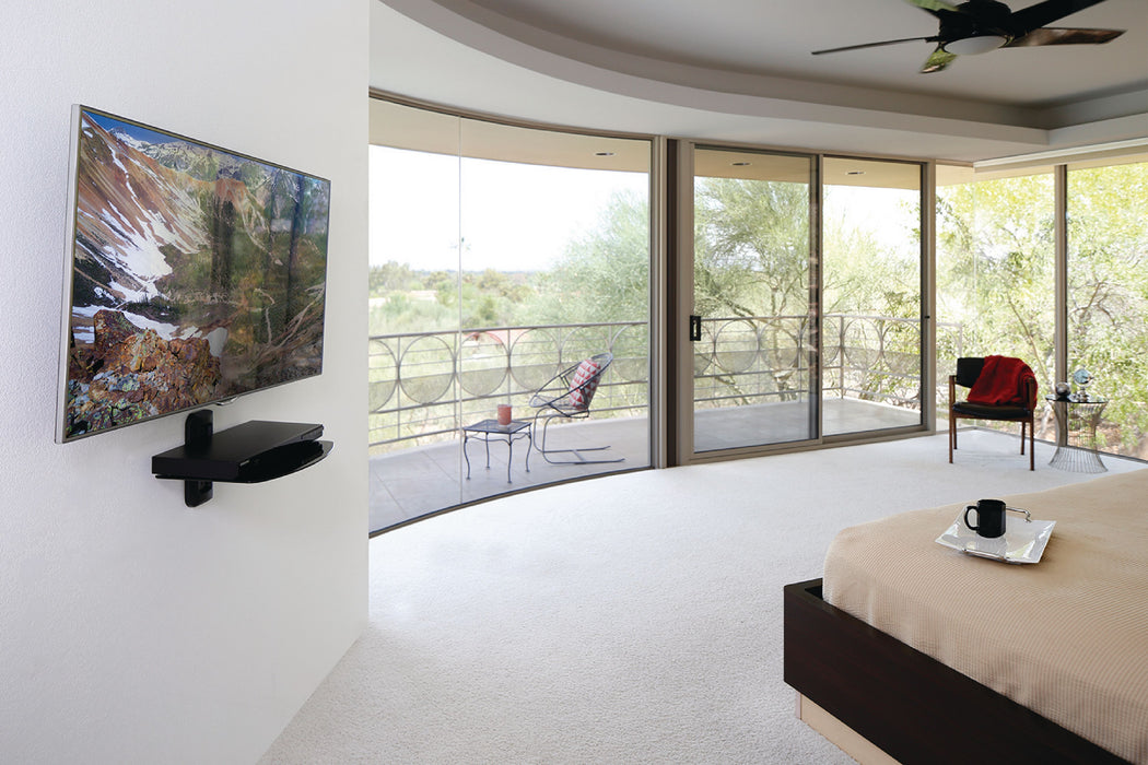 Plateau audio vidéo en verre 420 x 290 x 230 mm - 9,9 kg